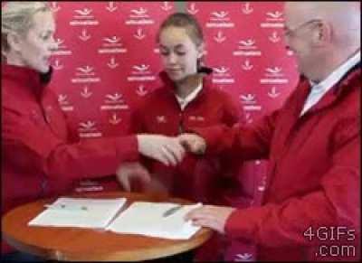 A 'fist five' like moment