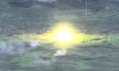 RU POV: Attack on Ukrainian positions near Kleshcheevka with T-90M and two BMP-3