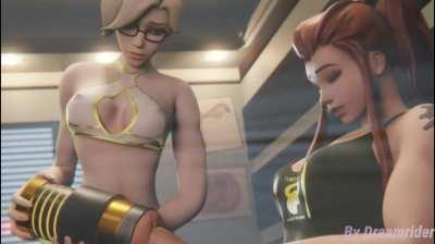 Mercy help Brigitte with fleshlight (Dreamrider) [Overwatch ]