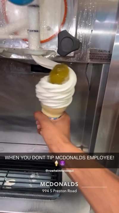 Ice cream wrapped pickle 🍦🥒