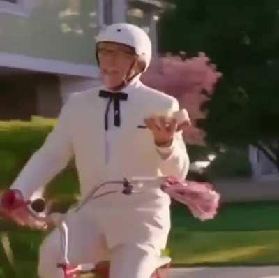 he was just riding on his bike :(