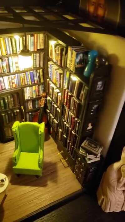 Sue's Study -- my homage to my personal library (reference photo in comments)