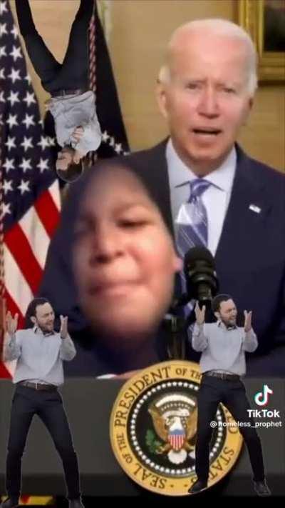 Thug Shaker Biden acting zesty ☺️