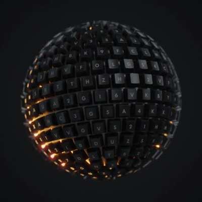 RGB Spherical keyboard [A]