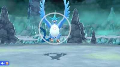 Caught an Articuno with one pokeball