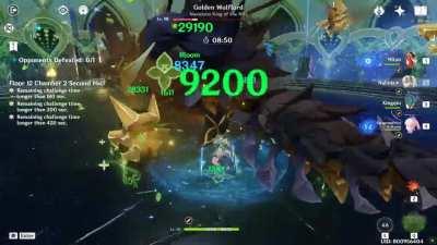 My underbuild Nilou team clearing Abyss 3.3 bottom half in 106s (23+38+45) + build.