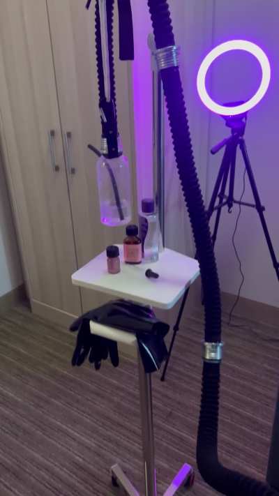 Subject appears to be responding well to treatment, however safety protocols dictate that subject remains restrained