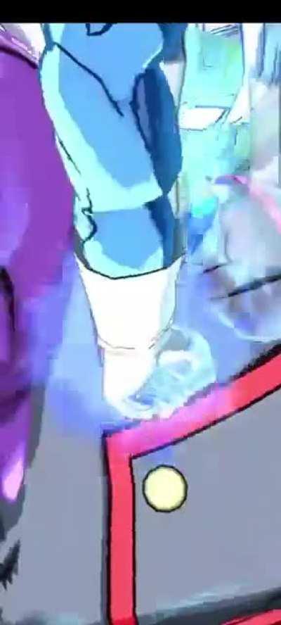 Zamasu's arm is too big for Vegeta's LF