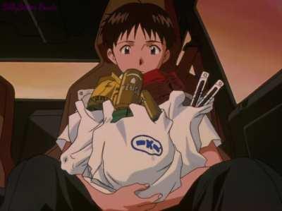 Misato watches Drive (2011), Misato is literally me!