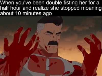 I thought they were convulsions of pleasure