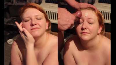 waiting patiently to get his big creamy load all over my face