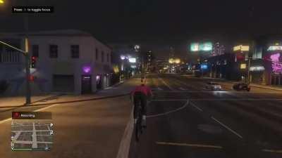 I beat him to the barber shop.