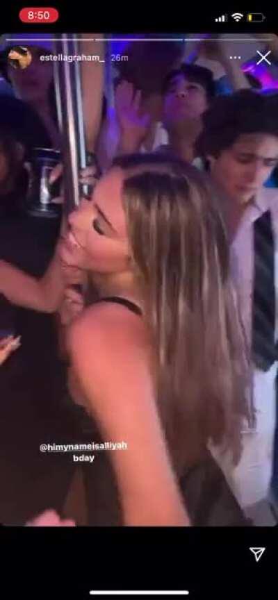 On the stripper pole