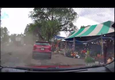 Spectacular crash in Mexico