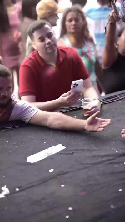 Enjoying yourself at a concert... 