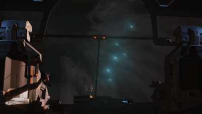 Epic shot of Carrier arrival