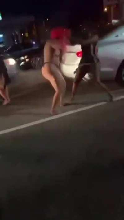 Battle in the Parking Lot