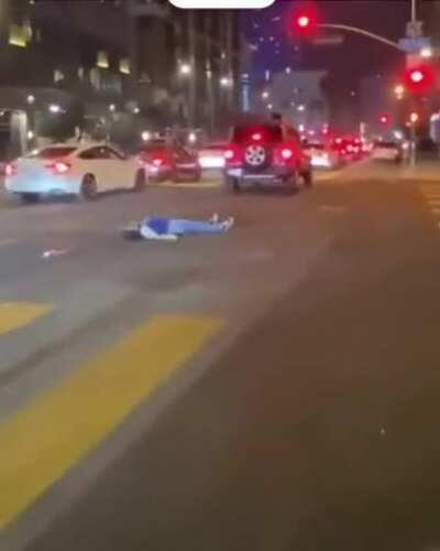 Getting knocked out at the World Series