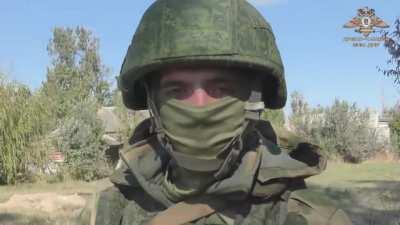 RU POV: Russian Airborne Forces(VDV) reservists train in the Kherson region.