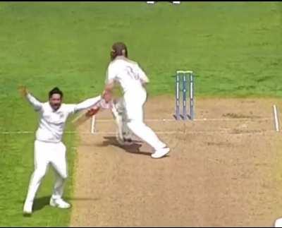 the batsman was runout why is Hassan Ali celebrating?