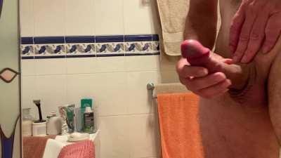 I cum 3 separate times in one orgasm! First time I cum of 3 times that day, videos of the other 2 huge loads can be found here and on my profile