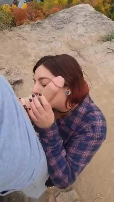 Gagging on that cock