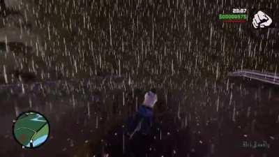 Remastered Rain in GTA Trilogy