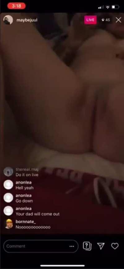 Her Friend Accidently Flipped the Camera... Live...