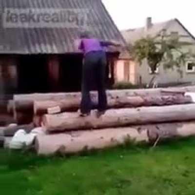WCGW flipping off these logs