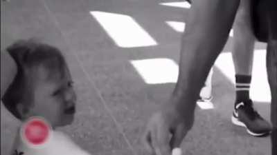 Taking candy from a baby~ LITERALLY 🤦‍♂️