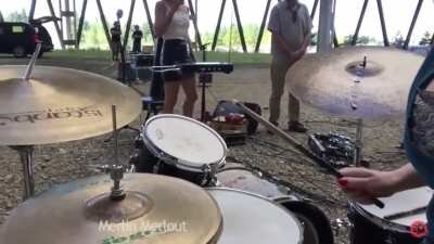 When you hit a snare in a nuclear cooling tower (OC edit, but original vid by Merlin Merlout)