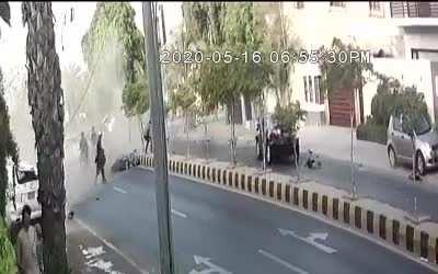 Over speeding over the crosswalk