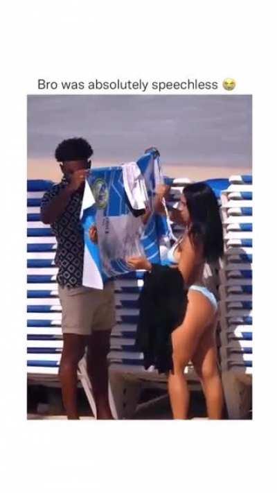 Lord have mercy ! She gave him faith lol