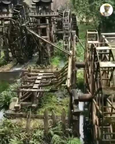 Ancient watermill in China