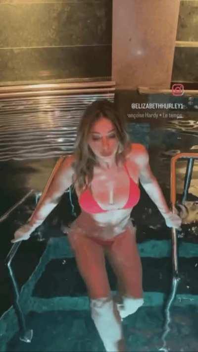 Elizabeth Hurley loves to post on Instagram