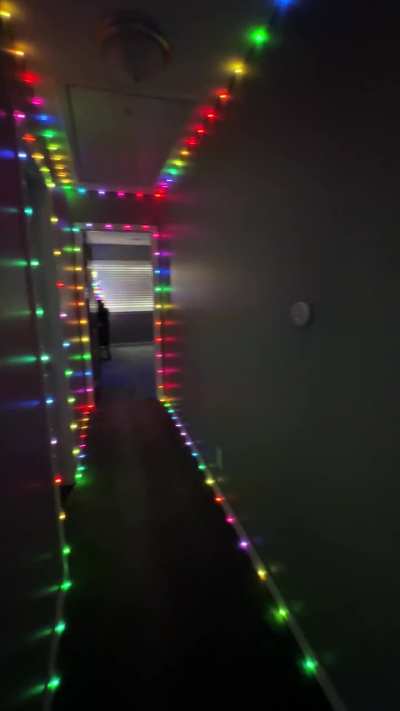 Seed Pixels + WLED = Happy New Year Hallway