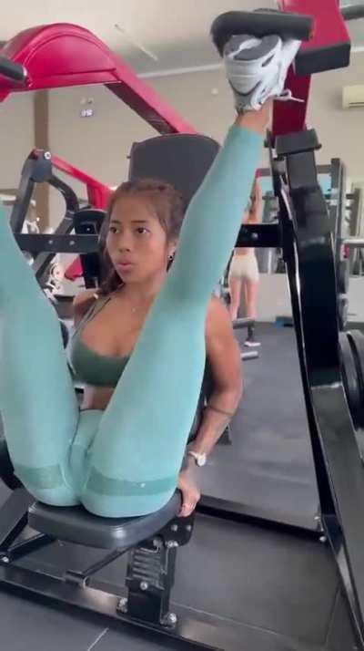 Definitely doesn't want attention at the gym