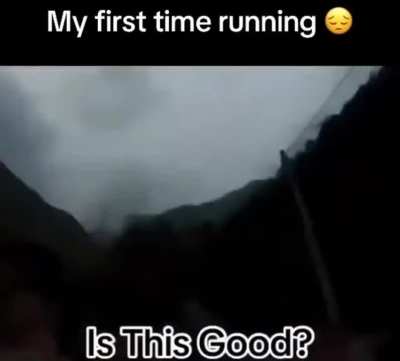 First time running