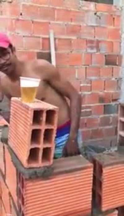 Finally, The wall is plumb. Cheers!