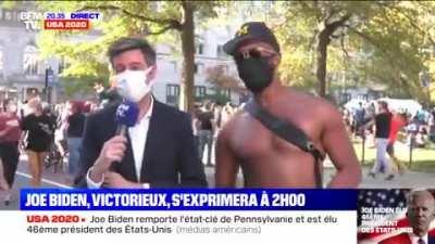 So this just happened on french TV