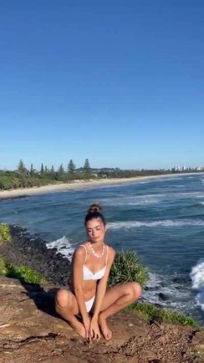 Cate Collins with slightest of slips