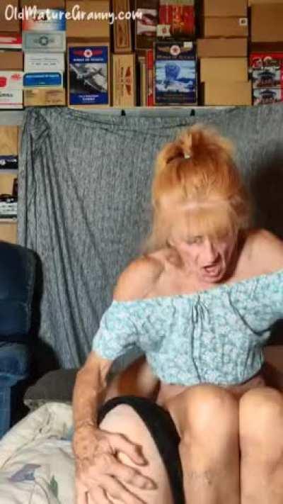 Would you let her reverse ride you like this if she moans for you?