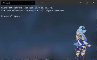 So I edited the Windows Terminal. Now it's a party every time I open it..