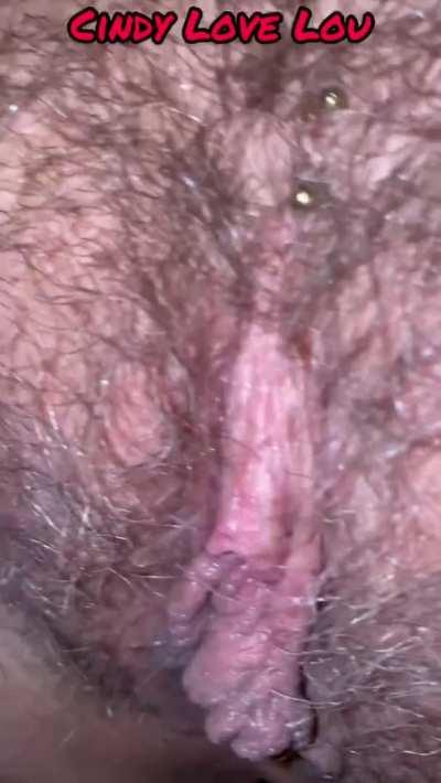Deep creampie in my hairy pussy for you🤤 hope you guys like it and your not afraid of a pussy with hair😉😘❤️