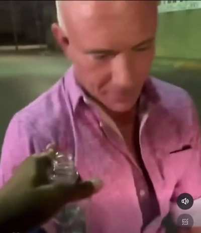 Married man coming out of a bar meets some nice strangers walking by