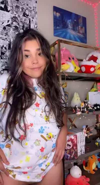 I hope you like my nipples Papi