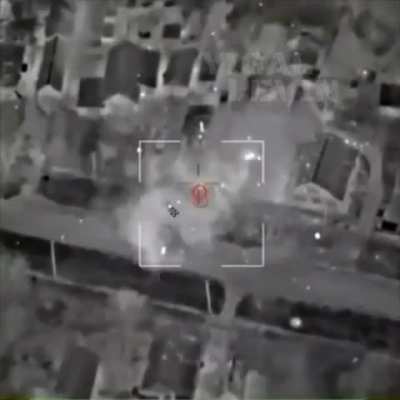 Footage of the combat use of a laser designator integrated on board the Ukrainian ACS-3 drone. The time and location of the shooting were not disclosed.