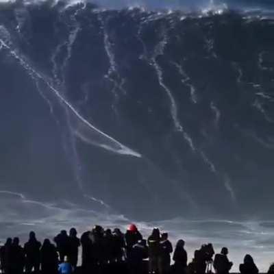 Sebastian Steudtner, a German surfer rode a 115 foot tall wave in Portugal