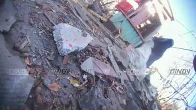 UA POV: Brutal combat video filmed last fall by a helmet-mounted camera of a Ukrainian soldier. The video was posted by Russian Telegram channel Воин DV