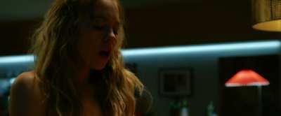 Sydney Sweeney riding